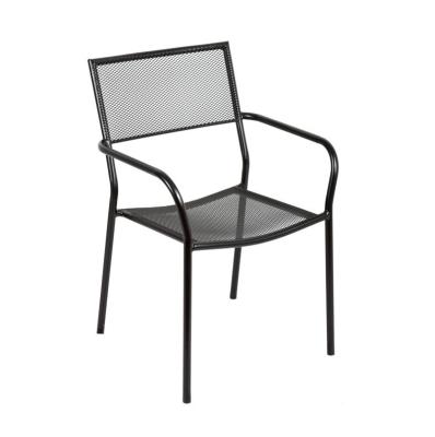 China Eco - Friendly Stackable Outdoor Steel Mesh Chair In Black for sale