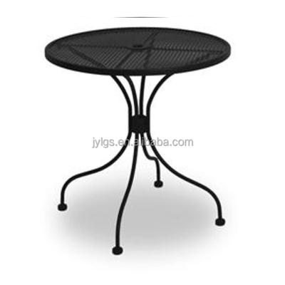 China Wrought Iron Outdoor End Table 24inch Round Table for sale