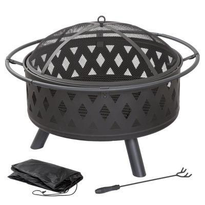 China Round cast iron fire pit stored for sale