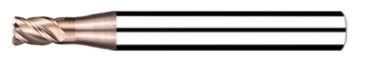 China H55 4R Solid Carbide Round Nose End Mill HRC55-HRC65 4 Flute Milling Cutter for sale