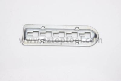 China Custom Stamped Metal Parts Steel Metal Plate Pressed With Holes for sale