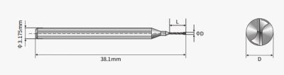 China Double Blade Double Groove Micro Carbide Drill Bits ISO9001 TS16949 zu verkaufen