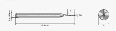 China Double Flute Micro Drill Bit 0.2mm-0.65mm PCB Engraving Bits zu verkaufen