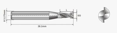 China ZSP PCB Router Bits 2.0mm-8.0mm PCB Endmill For MCPCB Milling à venda