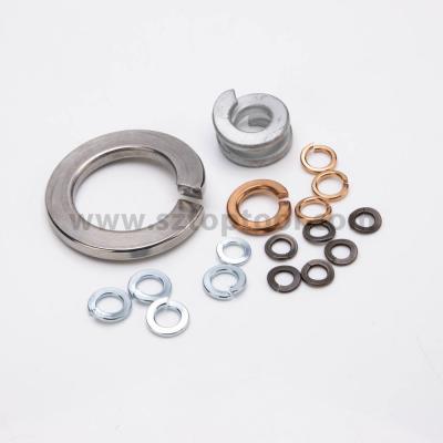 China Rectangular Section Single Coil Spring Washers Din 127 Type B Hardness 430 - 530HV for sale