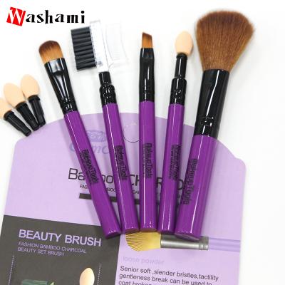 China Convenient Various Colors Ladies Face Cosmetic Tool Multifunctional Makeup Brush Set for sale