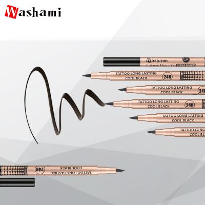 China Washami Waterproof Private Label Long Lasting Black Liquid Eyeliner Waterproof and 24 Hours for sale