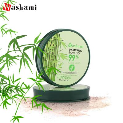 China Waterproof Washami 12g Damyang Bamboo Nourish Skin Cosmetic Pressed Powder for sale