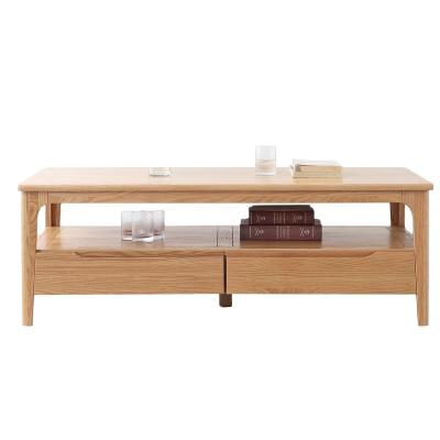 China Solid Wood Manufacturer Well Made Living Room Nordic Solid Wood Peninsula Tea Table for sale