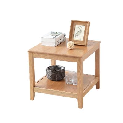 China New China Product Innovative Square Seattle Nightstand Modern Solid Oak Solid Wood Tea Table for sale