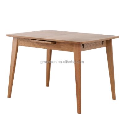 China White Oak Extendable Single Push-Pull Table Adjustable Height Table All Wood Folding Solid Wood Table Can Be Stretched for sale