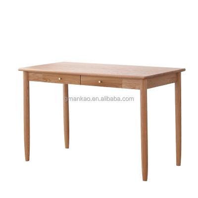 China Other Nordic Simple Solid Wood Two-Suction Pencil Oak Computer Rectangular Desk Small Family Study Furniture for sale