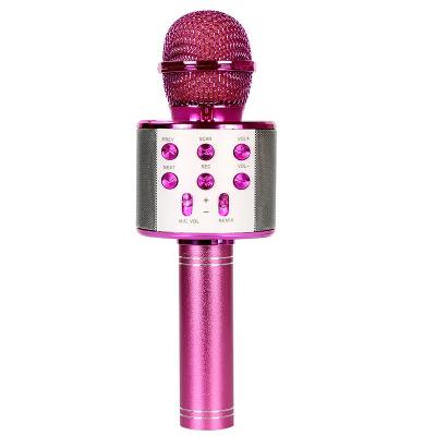 China Hot Selling Headset Microphone Multifunctional Rechargeable Handheld Speaker Karaoke MIC Portable Wireless Microphone for sale