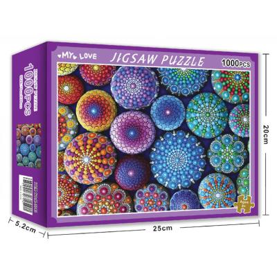 China New Eco-Friendly Quality IQ Kids Puzzle Toys Custom 1000 Pieces Box Jigsaw Puzzles For Adults for sale