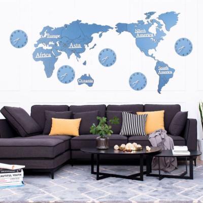 China Casual Wooden Wall Art Large Wall Decor - Factory Price 3D World Map World for sale