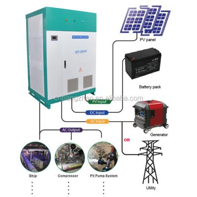 China High Capacity Power 300KW Three Phase Photovoltaic Inverter For Hotel 1200x1500x1800mm for sale