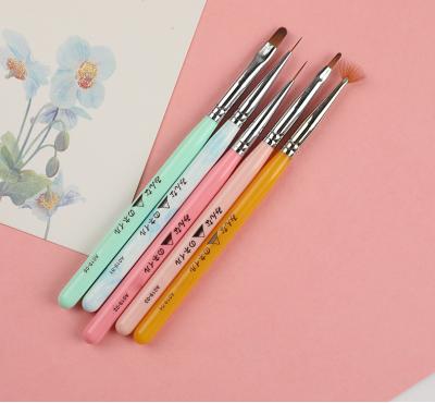 China Pinceles Kolinsky Nail Brush New Wholesale Professional Nail Art Pens Set Professional Nail Art Brushes for sale