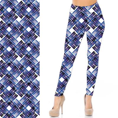 China Wholesale Bulk Antibacterial Yoga Butter Soft Tight Pants Fitness Custom Abstract Geometric Pattern Prints Leggings For Women for sale