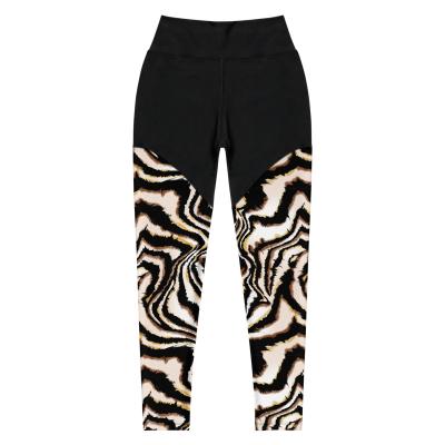 China Antibacterial High Quality Fitness Tights Women Fashion Pants 230gsm Unique Zebra Butter Animal Prints Ultra Soft Leggings for sale