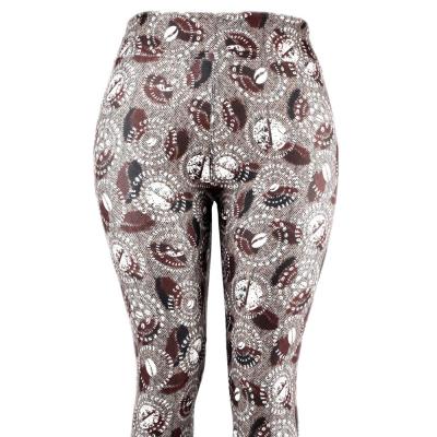 China High Quality Super Soft Digital Printing 190g Large Antibacterial Women Tights Plus Size Coffee Bean Circles Custom Design Leggings Wholesale for sale