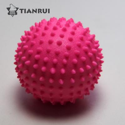 China Viable Pet Accessories Rubber Spike Ball Dog Toy Dog Dental Chew Toy for sale