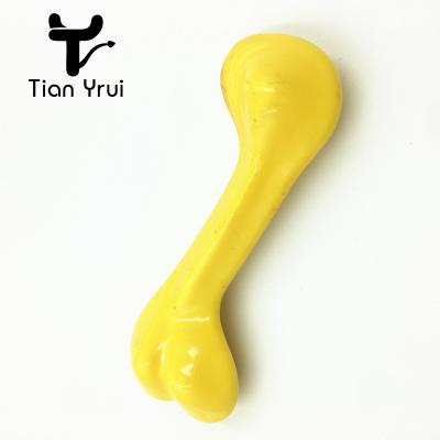 China Viable Indestructible Durable Tpr Dog Chew Bone Toy for sale