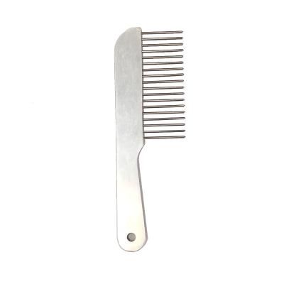 China Cat Hair Removal Dog Combs Sustainable Metal Straight Detangl Pet Shedding Steel Comb for sale