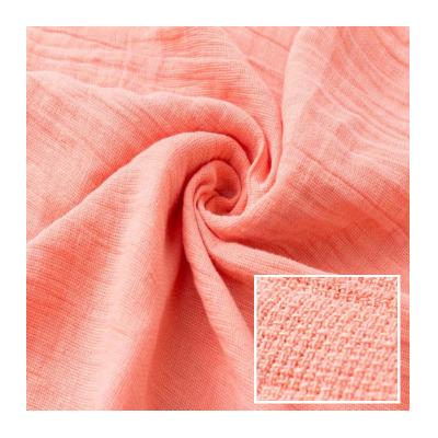 China Organic cheap towel 100% stock garment supplier coat pillowcase organic sofa linen hometextile soft linen fabric for sale