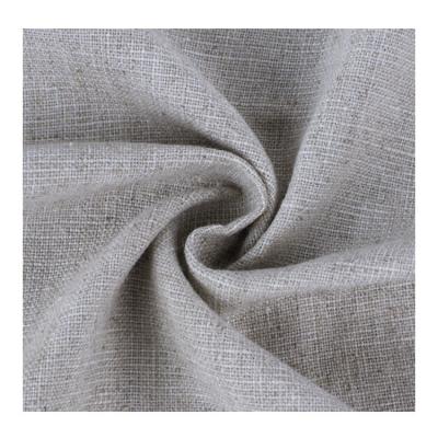 China China supplier Hotsale cheap hometextile garment organic heavy fireproof sofa linen cotton grasscloth cotton fabric for sale