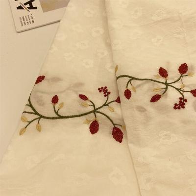 China High Quality Breathable Woven Embroidery Fabric Flowers For Dress for sale