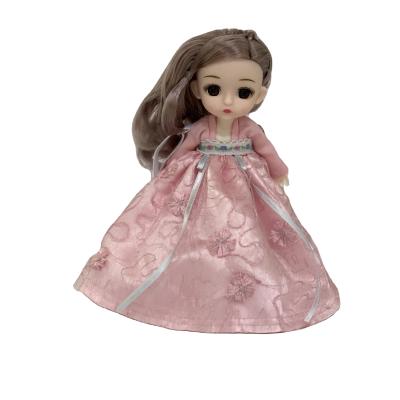 China Cartoon Toy MOBILE DOLL WITH SATCHEL BAG 6 INCH WITH ANTIQUE STYLE SKIRT for sale