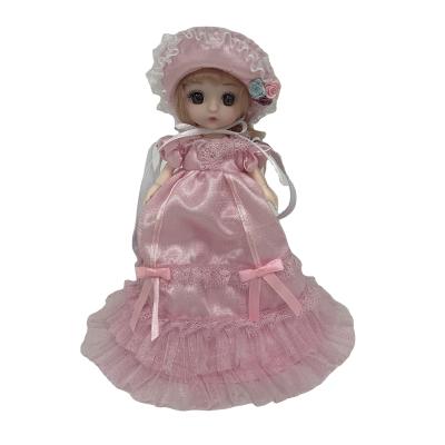 China Cartoon Toy MOBILE DOLL WITH SATCHEL BAG 6 INCH WITH ANTIQUE STYLE SKIRT for sale