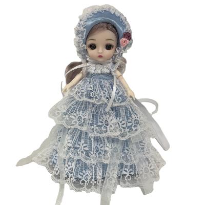 China Cartoon Toy MOBILE DOLL WITH SATCHEL BAG 6 INCH WITH ANTIQUE STYLE SKIRT for sale