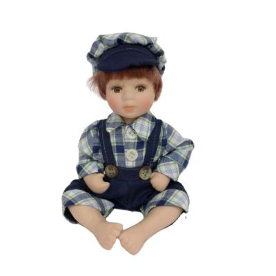 China DIY TOY Rural Style Boy Porcelain Dolls With Modern Fabric for sale