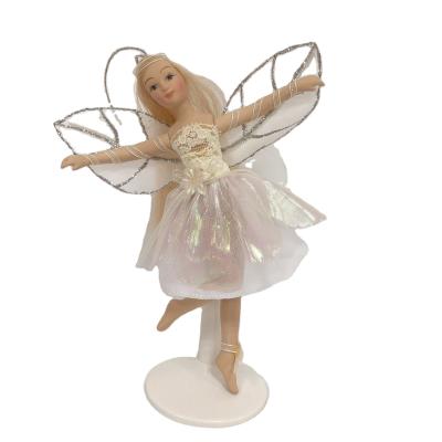 China DIY Girl's Toy Butterfly Wings Fashion Clothing Accessories Hair Toy Lovely 7 Inch Long Fairy Doll for sale