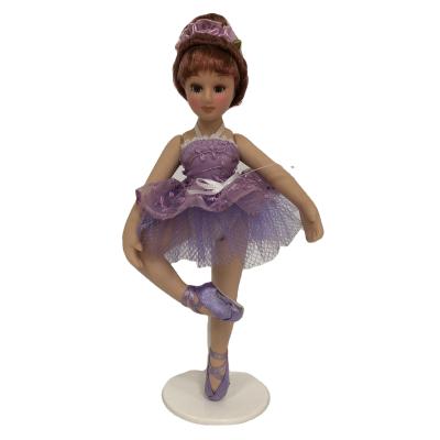 China DIY TOY Porcelain Ballerina Ornament in Color Dress for sale