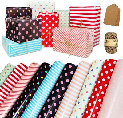 China Various Designs Biodegradable Reusable Colorful Bouquet Design Gift Wrapping Paper Wrapping Paper for sale