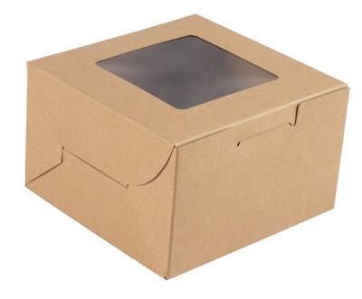 China Factory Wholesale Biodegradable Cookies Packaging Disposable Recyclable Cake Food Boxes Layer Cake Box for sale