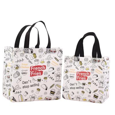 China Wholesale Factory Advertising Clothing Shopping Bag Foldable Coated Nonwoven Fabric Packaging Tote Bag for sale