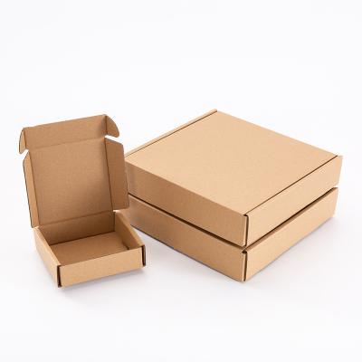 China Custom Personalized Popular Fancy Folding Recyclable Recycled Black Kraft Paper Cardboard Box for sale