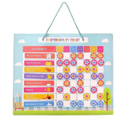 China Shape 2021 Hot Sale New Design Wenzhou Xiangtong Manufacturer Supply Magnetic Reward Chart For Children for sale