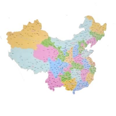 China Shape The Magnetic Fridge Magnet Customized Educational Map For Fridge Jigsaw Puzzle Magnet For Kids for sale