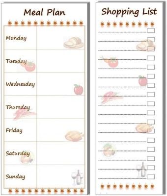 China Magnetic Loose Leaf Fridge Shopping List Pad, Magnetic Notepad for sale