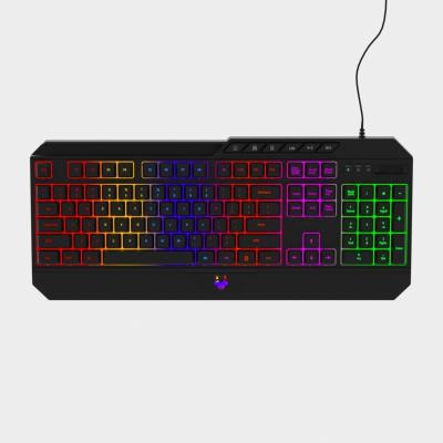 China Wired USB Led RGB Backlight PC Arabic Gamer Gaming computer Mechanical Keyboard Illuminated keyboard Yes for sale