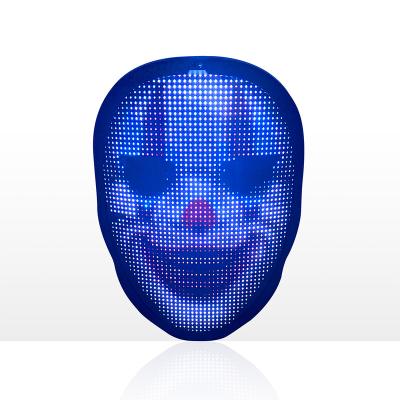 China ABS+PVC+Silicone New Product Custom Design Light Up Panel Led Sound Reactive Mask For DJ Rave Party Event Festival Case Print Halloween for sale