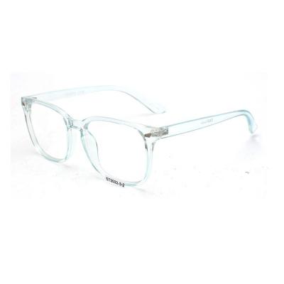 China Fashion Square Thin Clear Plastic Acetate Plastic Eyeglasses Eyeglasses Blue Lightweight Unisex Custom Anti Logo for sale