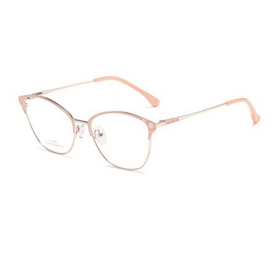 China High Quality Single Vision Glasses Men's Optical Metal Eye Logo Custom Glasses Sights Fit Optical Sight for sale