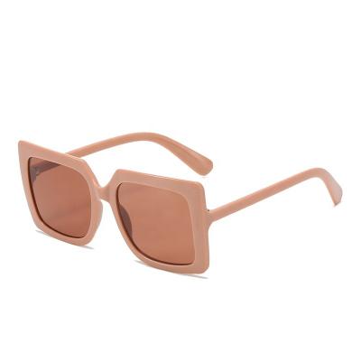 China Square UV 400 Fashion Sunglasses 2022 Oversized Sun Glasses PC Glasses Sun Glasses Big Frame for sale