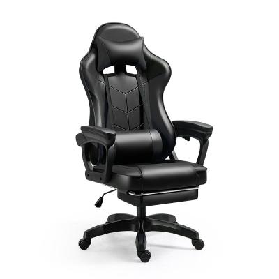 China High Quality Custom Silla Gamer Computer Chair Leather Rotation Cheap Gaming Racing Style Ergonomic Recliner Office Chair With Footrest for sale