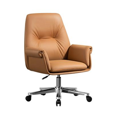 China Office Home Wholesale High Quality Luxury Black Leather Adjustable Chair (Waist) Conference Boss Ergonomic Swivel PC Executive Chair for sale